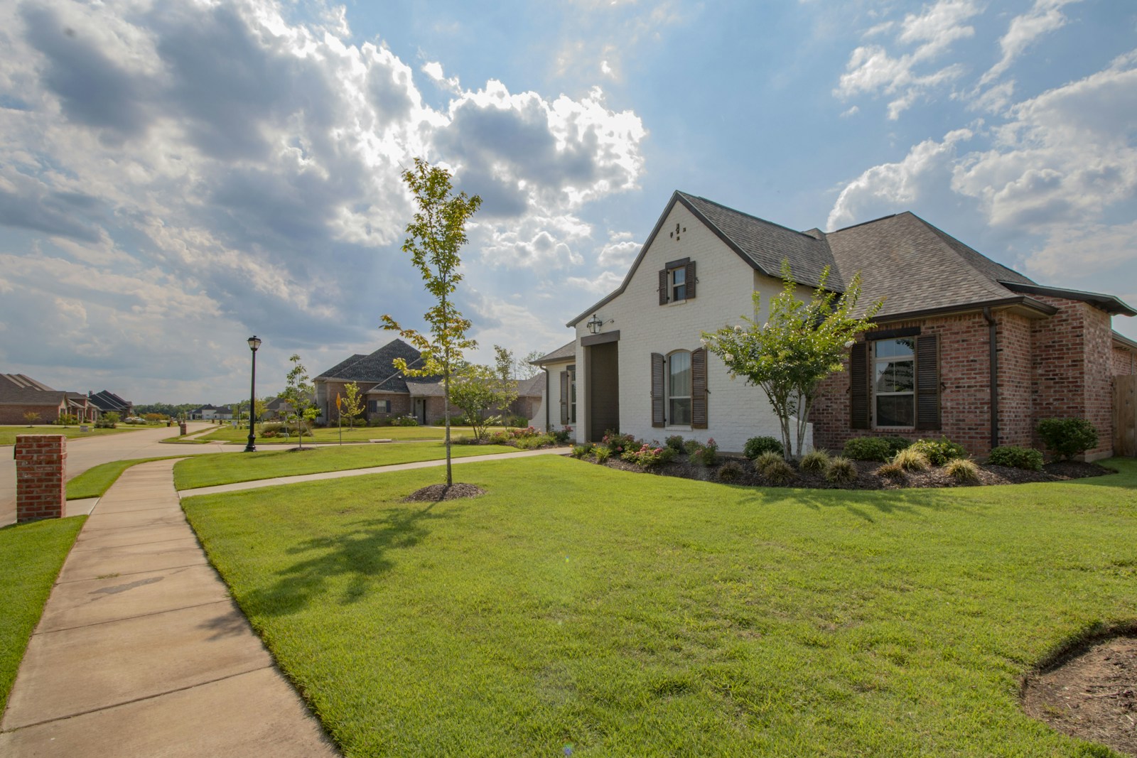 Suburban neighborhood exterior